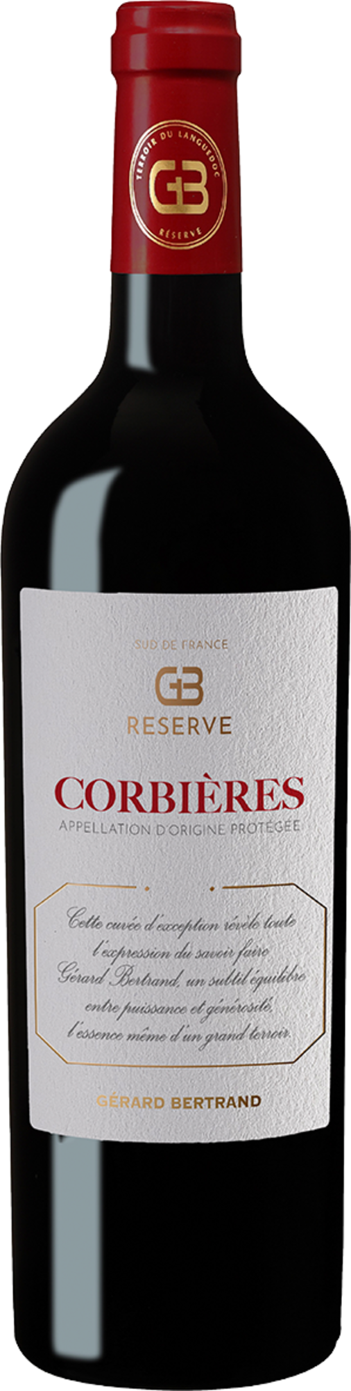 GERARD BERTRAND AOP CORBIÈRES  ROUGE  - GÉRARD BERTRAND "LA RÉSERVE" 2021 code EAN 3514123111088 