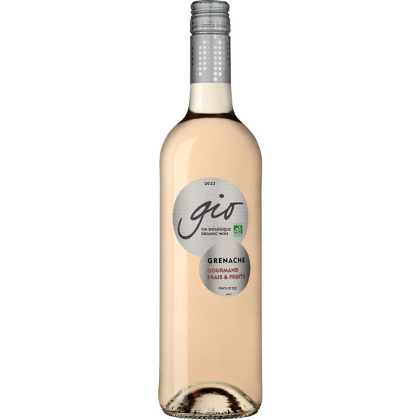 GIO BIO IGP PAYS D'OC ROSÉ
 code EAN 3514123127607 