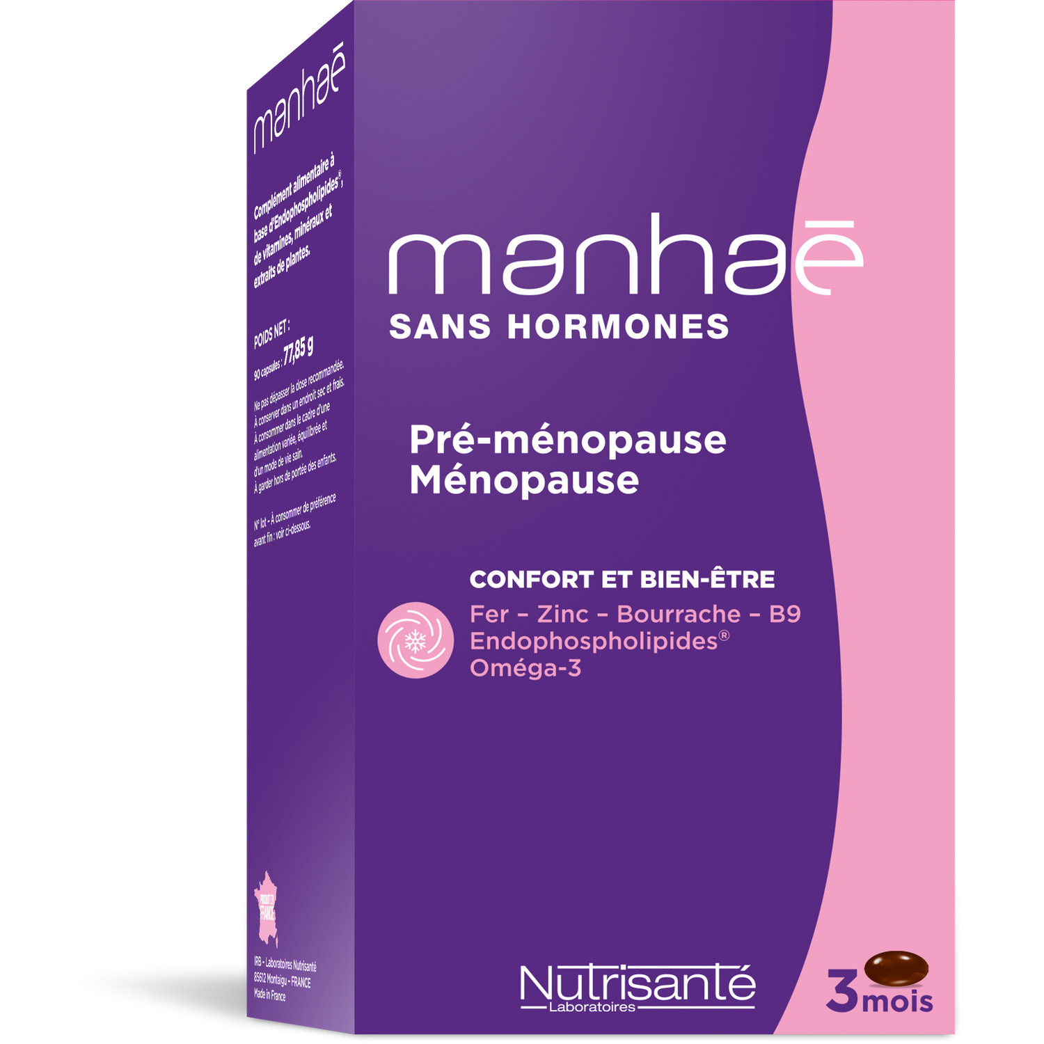 NUTRISANTE Capsules Manhaé féminité ménopause NUTRISANTE code EAN 3515450011249 
