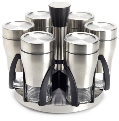 P9772 6 pots epices sur support tournant