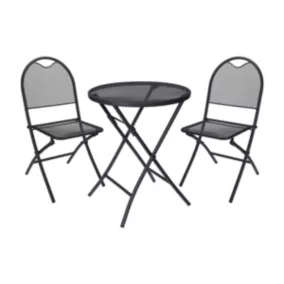  Ensemble table de jardin ronde anthracite + 2 chaises code EAN 3517239847971 
