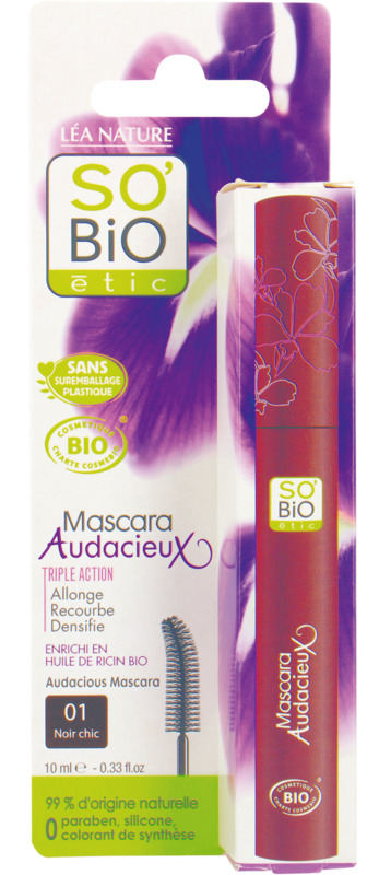MASCARA BIO AUDACIEUX 01 NOIR CHIC SOBIO ETIC