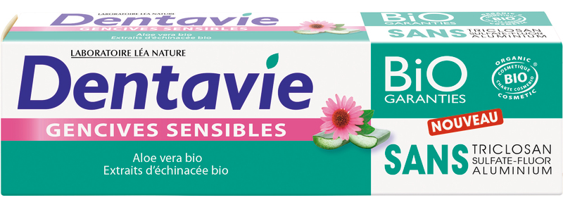DENTAVIE DENTIFRICE ALOE VERA BIO DENTAVIE code EAN 3517360017281 
