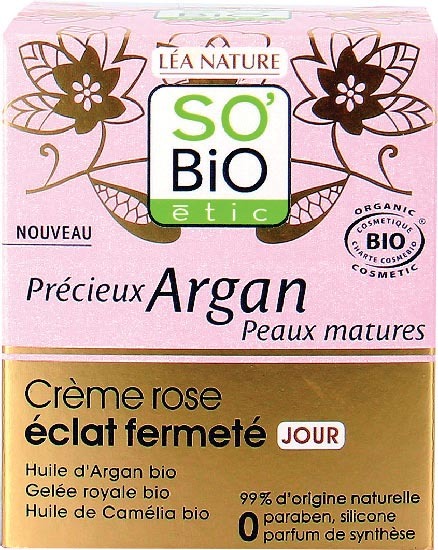  CRÈME ROSE ÉCLAT FERMETÉ JOUR BIO “SO BIO ETIC” code EAN 3517360018141 