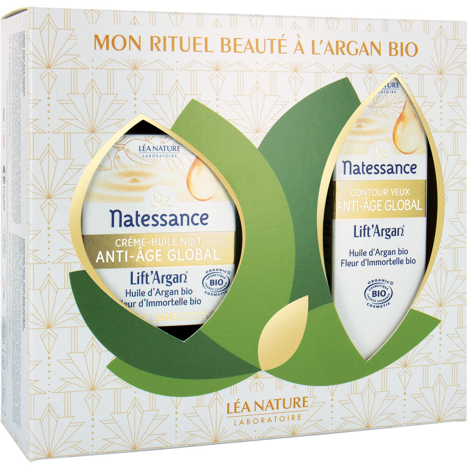 Coffret soin visage natessance lift argan Bio L...
