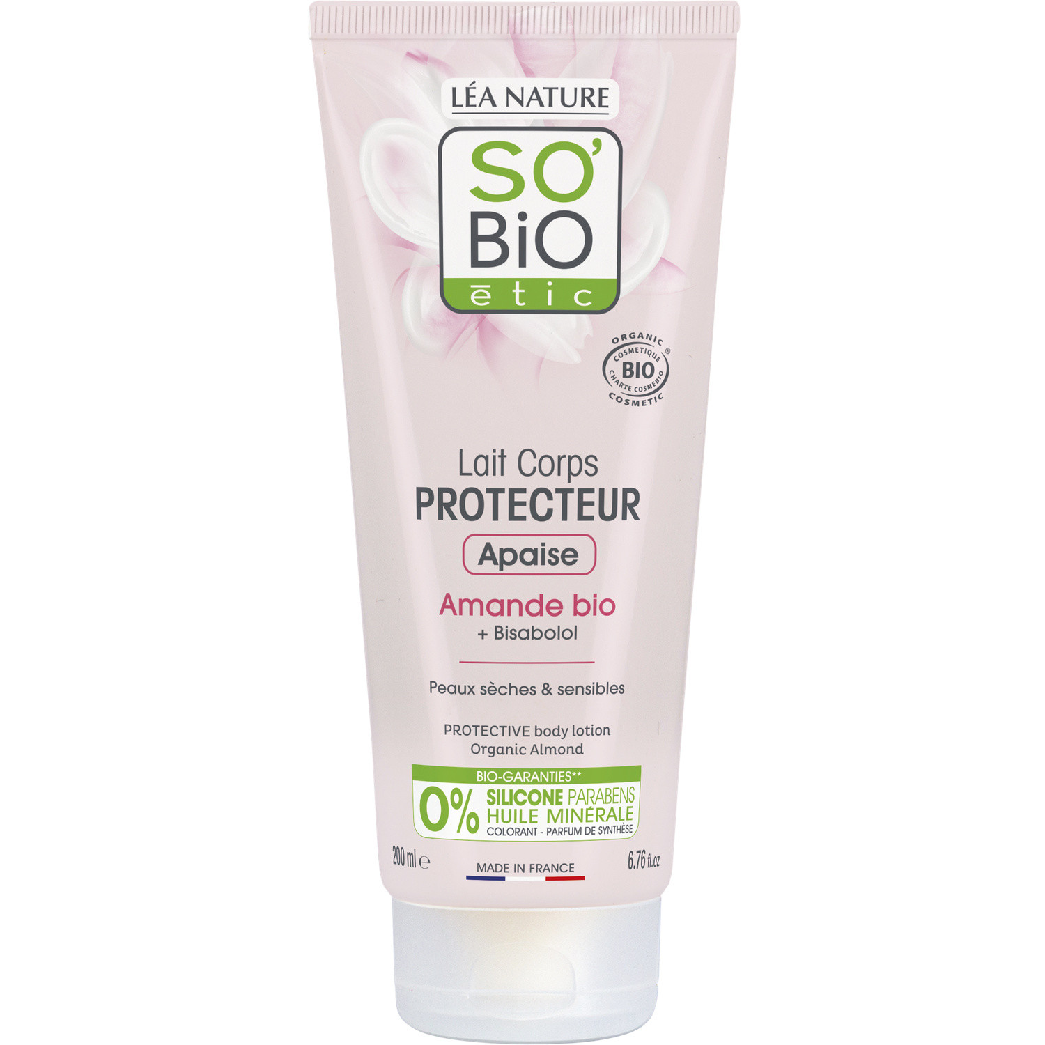Lait corps amande so'Bio LEA NATURE
