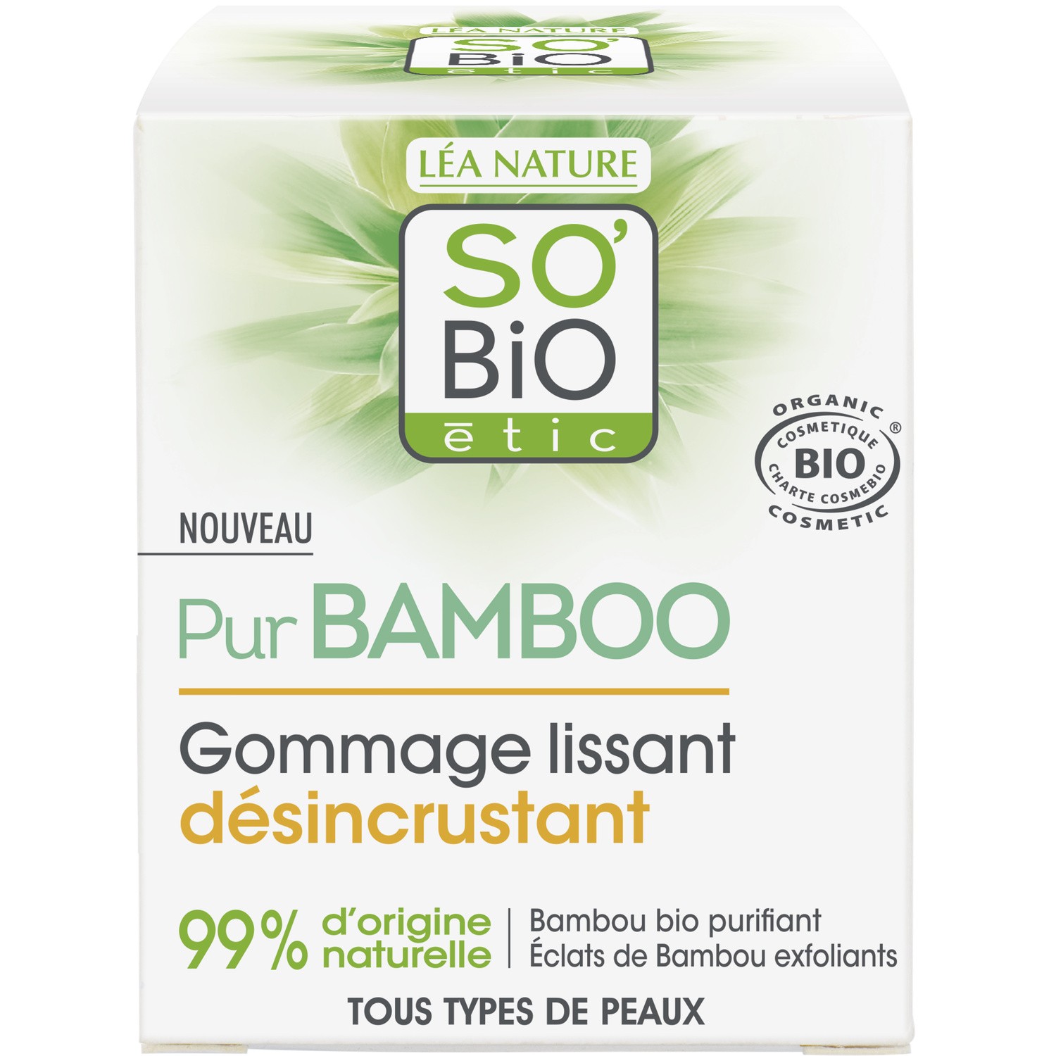 Gommage corps bambou so'Bio LEA NATURE