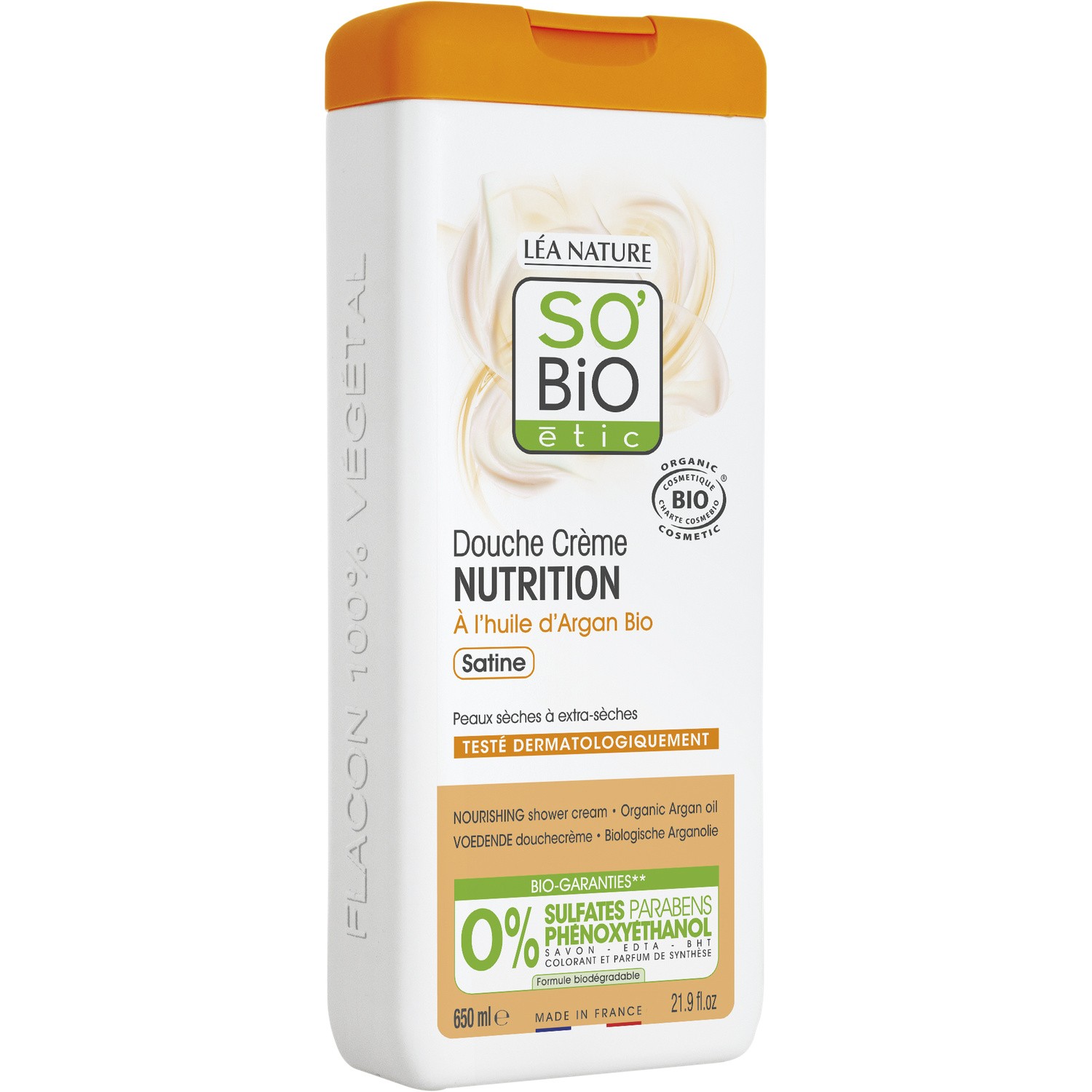 Douche crème nutrition argan Bio SO'BIO ETIC