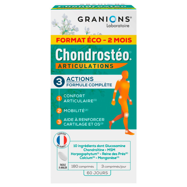  Granions Gamme Chondrostéo  code EAN 3518681010609 