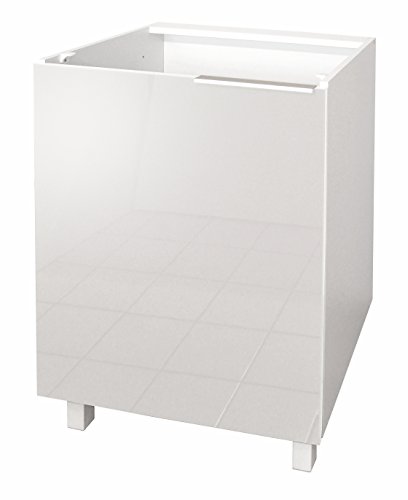 Berlenus Cp6bb armoire bas de cuisine avec 1 porte blanc haute brillance 60 x 52 x 83 cm 3519110056045 (3519110056045)