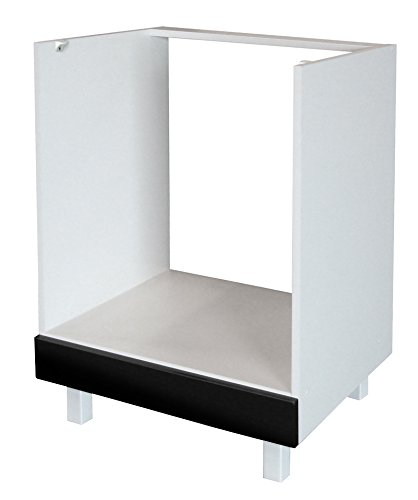 Belenus Berlenus CF6BN Meuble Bas de Cuisine avec Four Noir Haute Brillance 60 cm 3519110056113 (3519110056113)