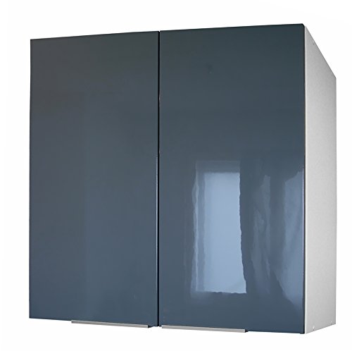 Belenus Berlenus CP8HG Meuble Haut de Cuisine avec 2 Portes Gris Haute Brillance 80 cm 3519110068093 (3519110068093)