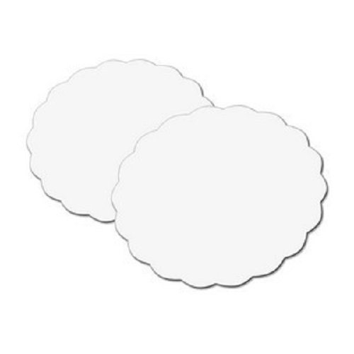 Ronds festonnés blancs diamètre 25 cm pour base...