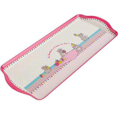 Plateau rectangulaire en mélamine Hamsters