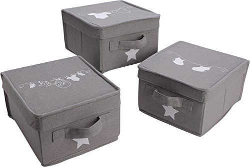 3 boîtes de rangement bébé