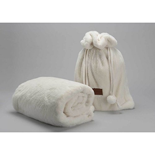 Plaid - Plaid Fausse Fourrure 130 x 170 cm - Blanc