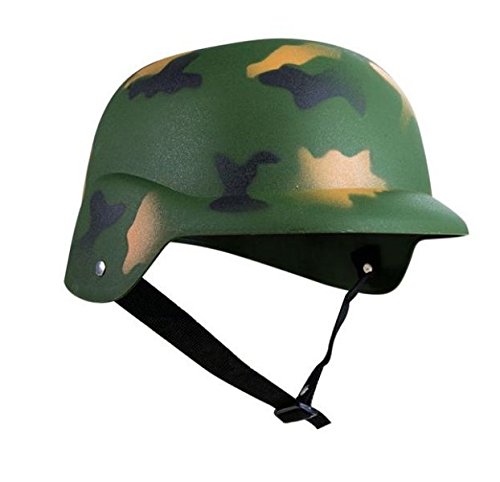 P'tit Clown P'TIT CLOWN 14825 Casque de Militaire Adulte - Kaki code EAN 3523160148254 