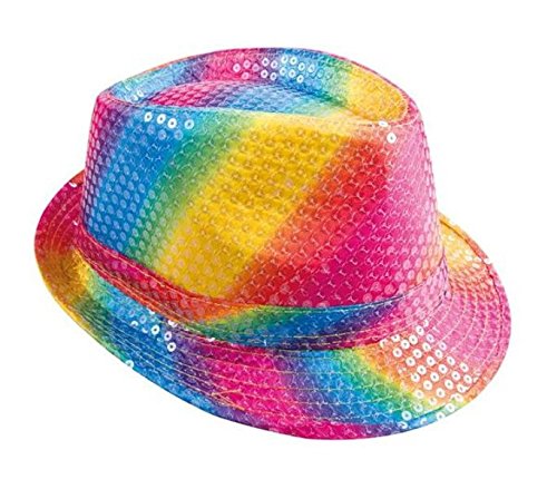 P'TIT CLOWN 20200 Chapeau Tissu Sequins Adulte ...