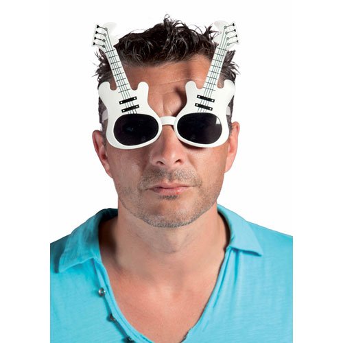 P'tit Clown P'TIT CLOWN 35035 Lunettes Plastique - Guitare - Blanc code EAN 3523160350350 