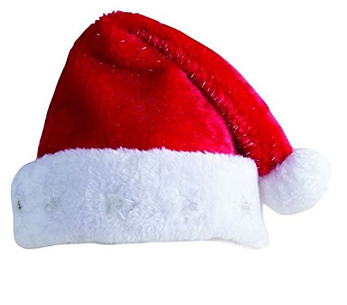 Bonnet de Père Noël rouge lumineux