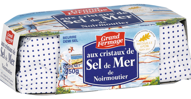 BEURRE MOULÉ SEL DE MER DE NOIRMOUTIER GRAND FE...