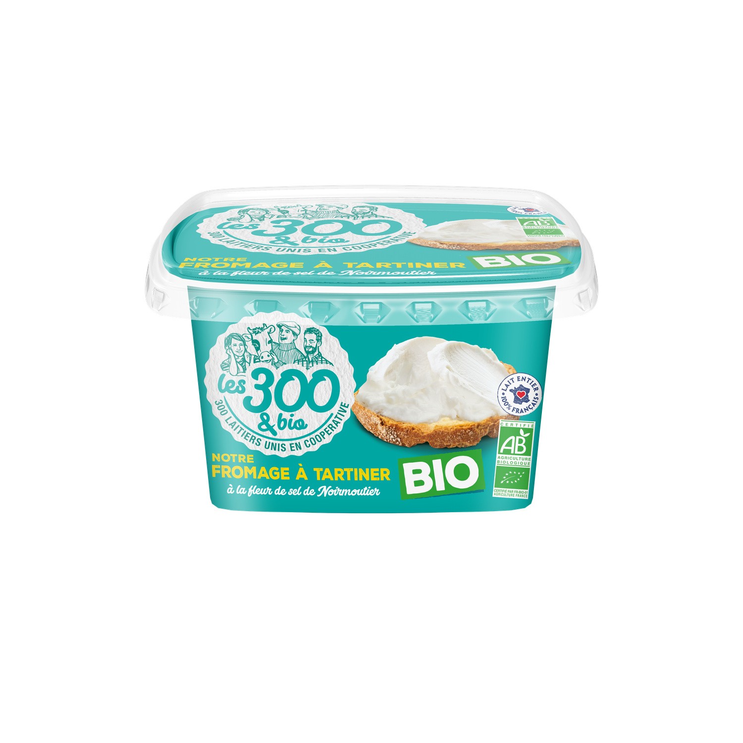 LES 300 & BIO Fromage à tartiner Bio LES 300 & BIO code EAN 3523230051217 