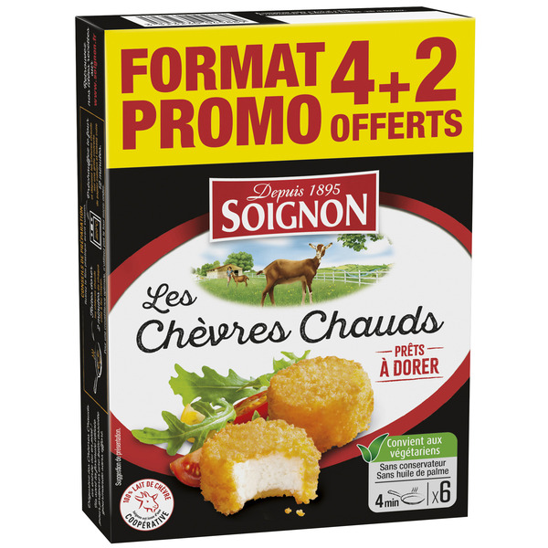 SOIGNON Les Chèvres Chauds "Format Promo" code EAN 3523230053938 