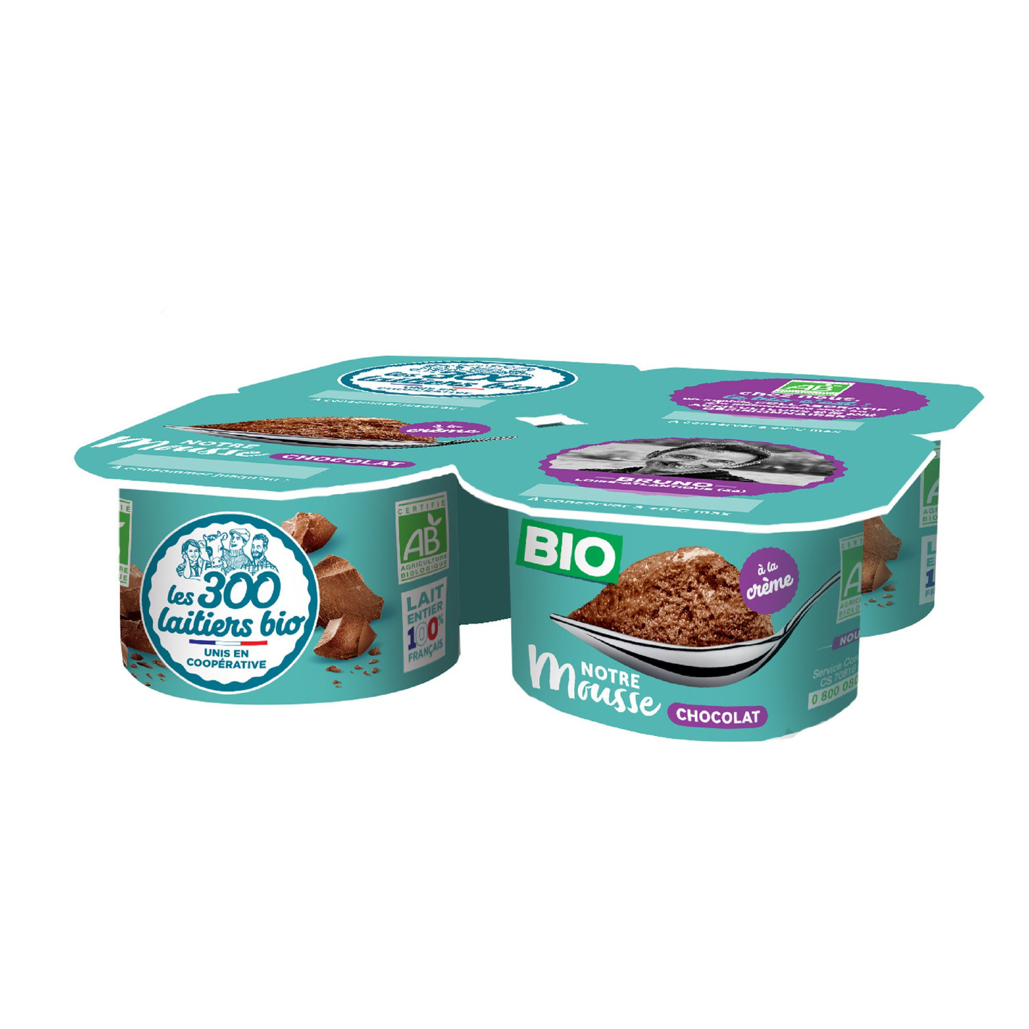 Mousse chocolat Bio LES 300 & BIO 3523230055246 LES 300 & BIO Mousse chocolat Bio LES 300 & BIO 3523230055246 LES 300 & BIO