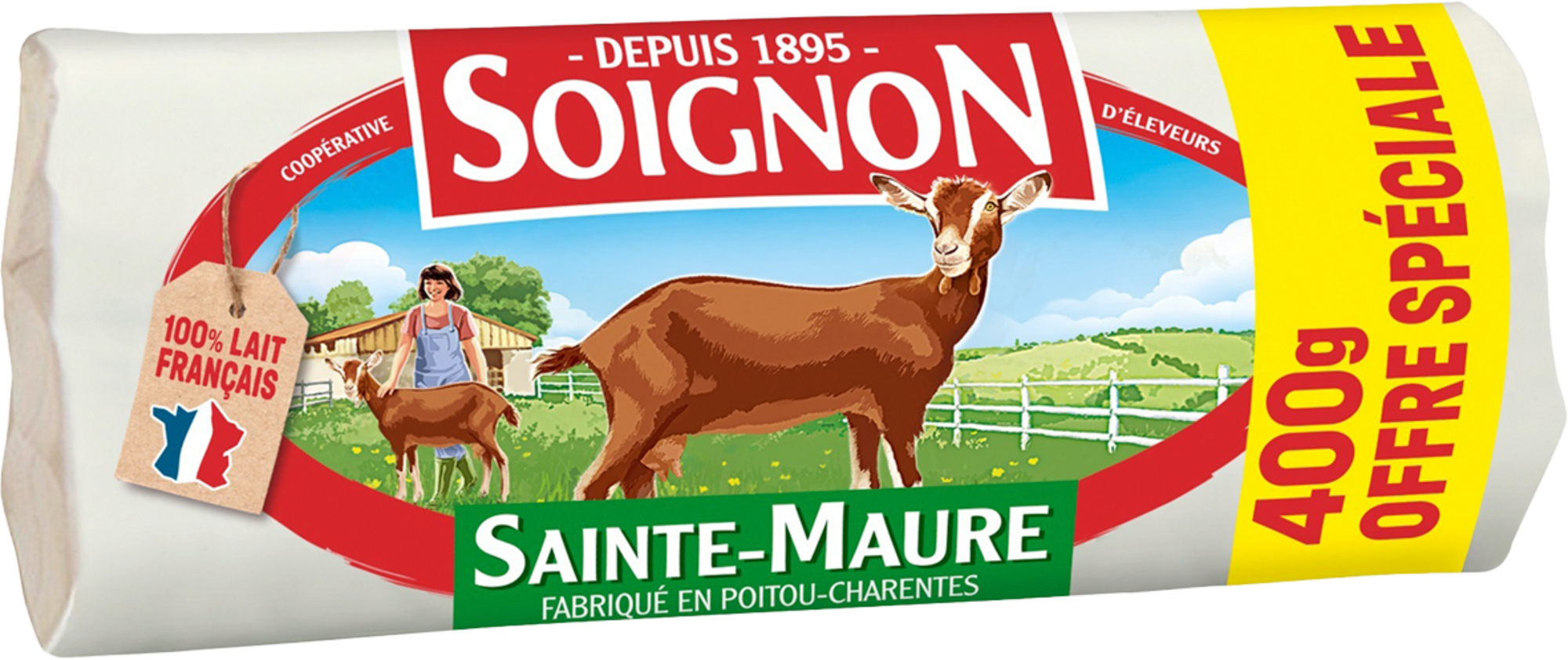 Bûche de chèvre Sainte-Maure 23% Mat.Gr.