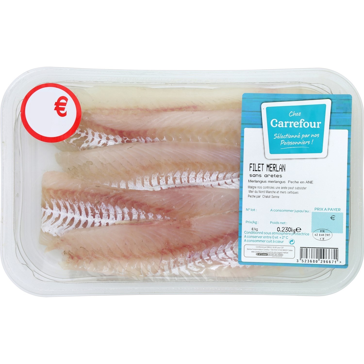 Filet merlan sans arêtes CARREFOUR