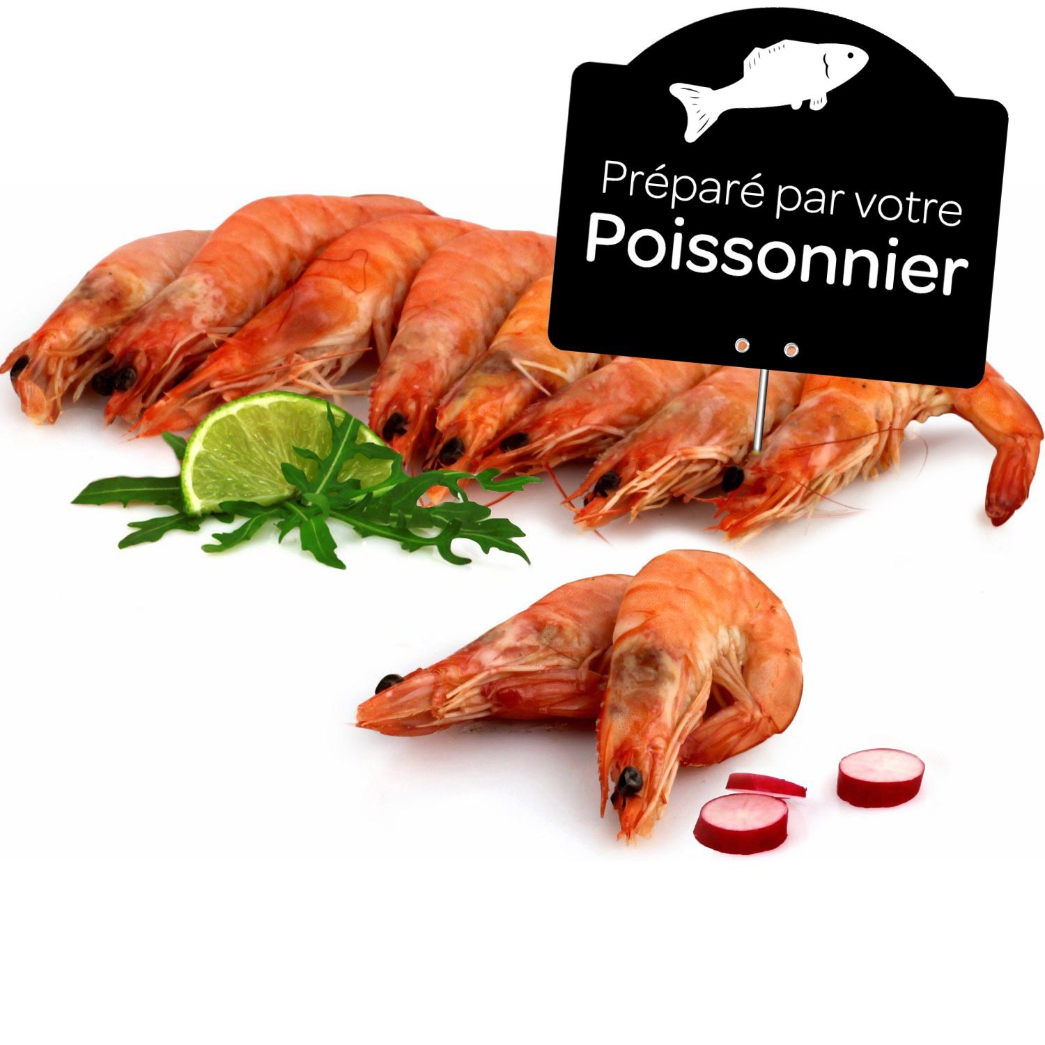 Crevettes cuites 60/80 ASC FILIERE QUALITE CARR...