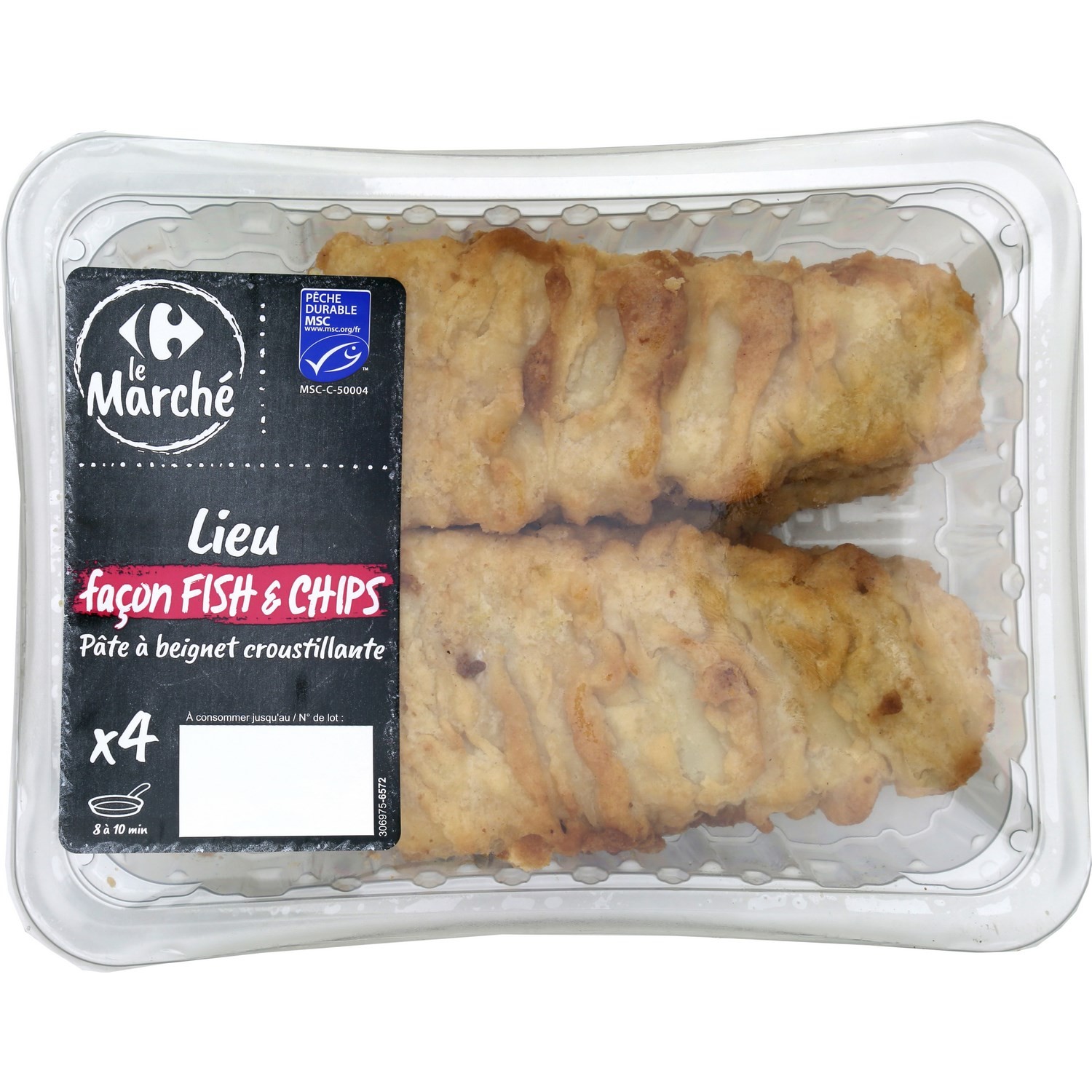 Poisson pané lieu Fish & Chips CARREFOUR 3523680434165 CARREFOUR Poisson pané lieu Fish & Chips CARREFOUR 3523680434165 CARREFOUR