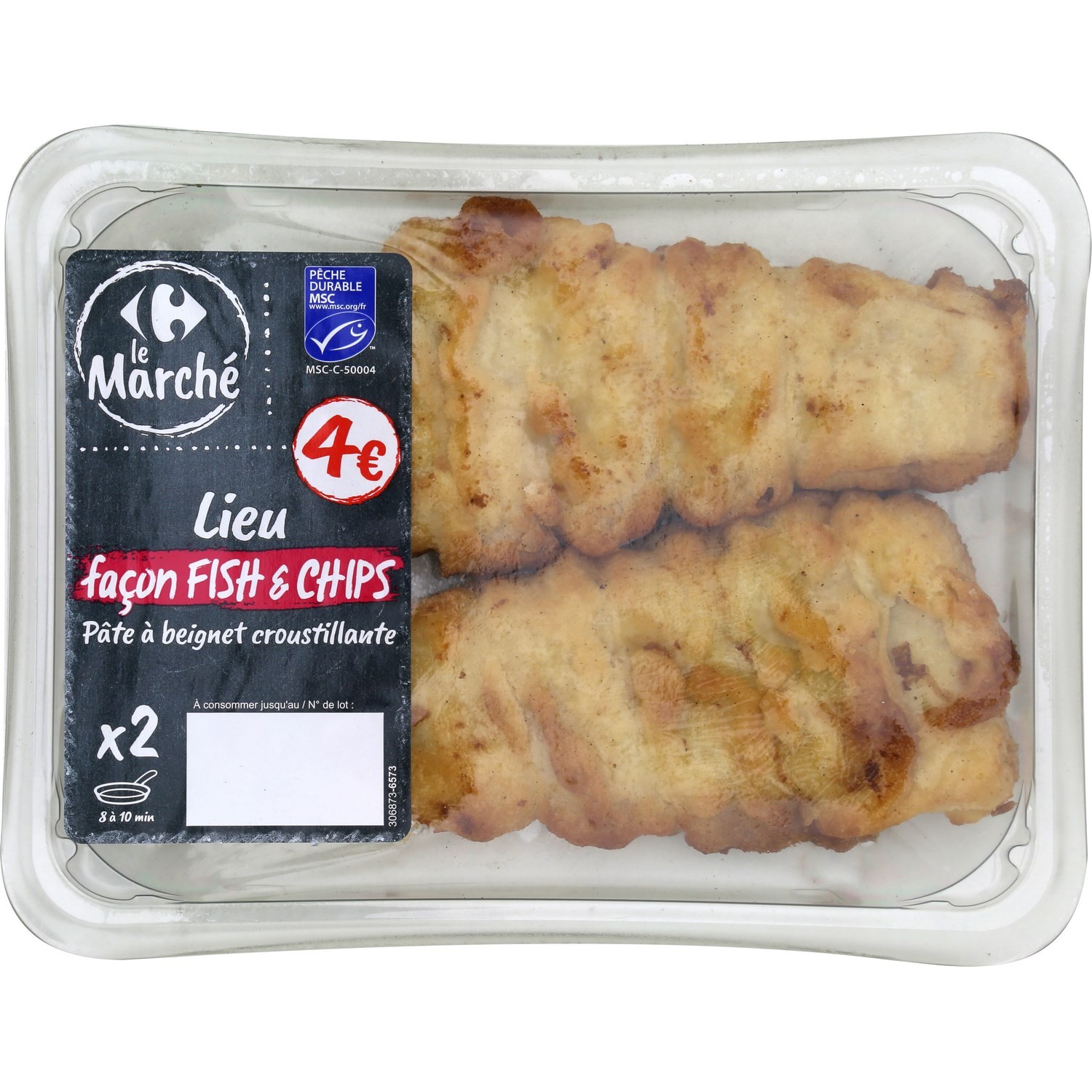 Lieu façon Fish & Chips CARREFOUR