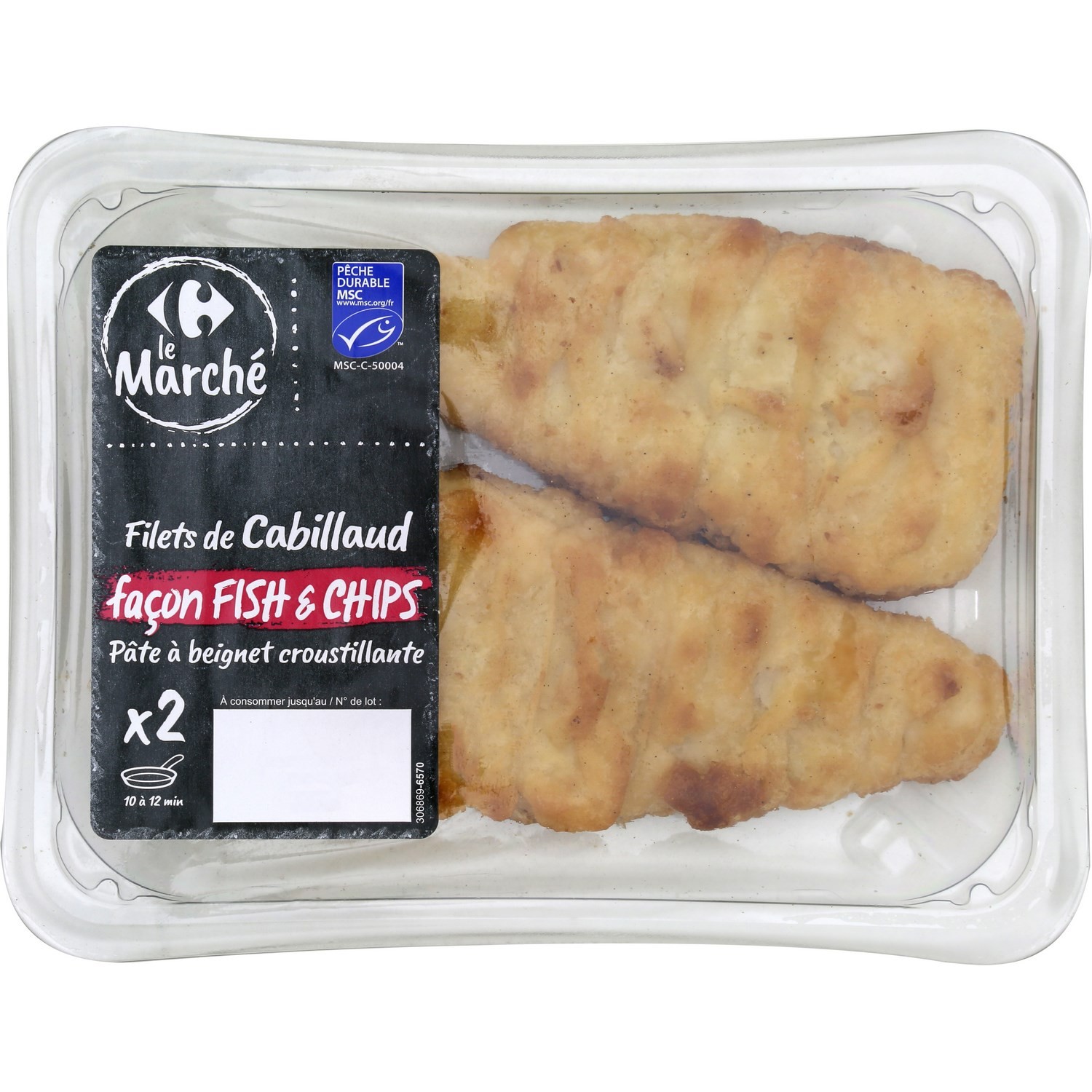Filets de Cabillaud façon Fish & Chips CARREFOUR
