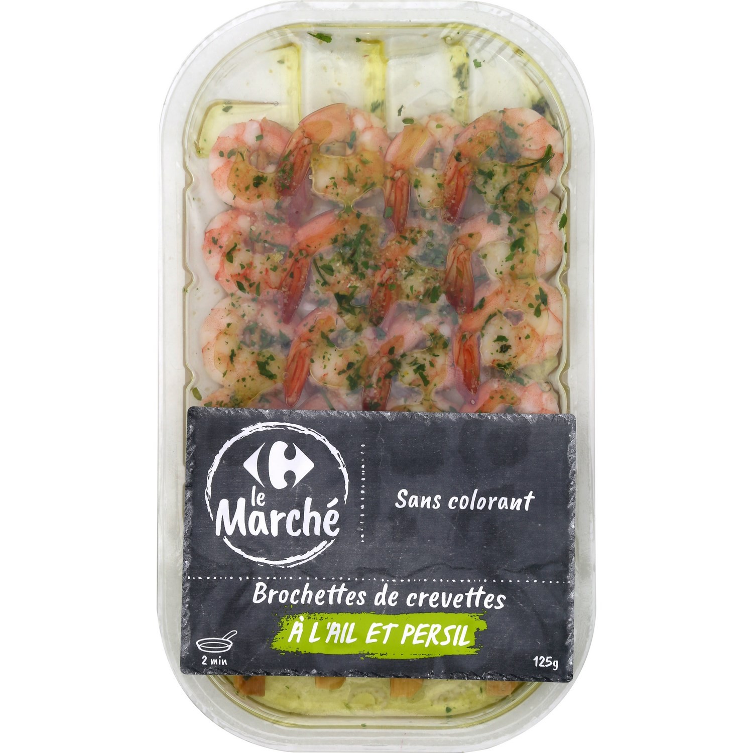 Brochettes crevettes ail et persil CARREFOUR LE...