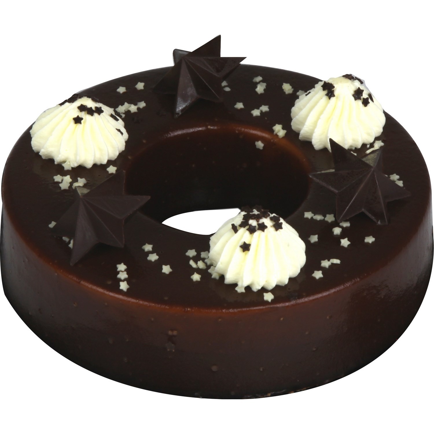 Couronne festive chocolat caramel 