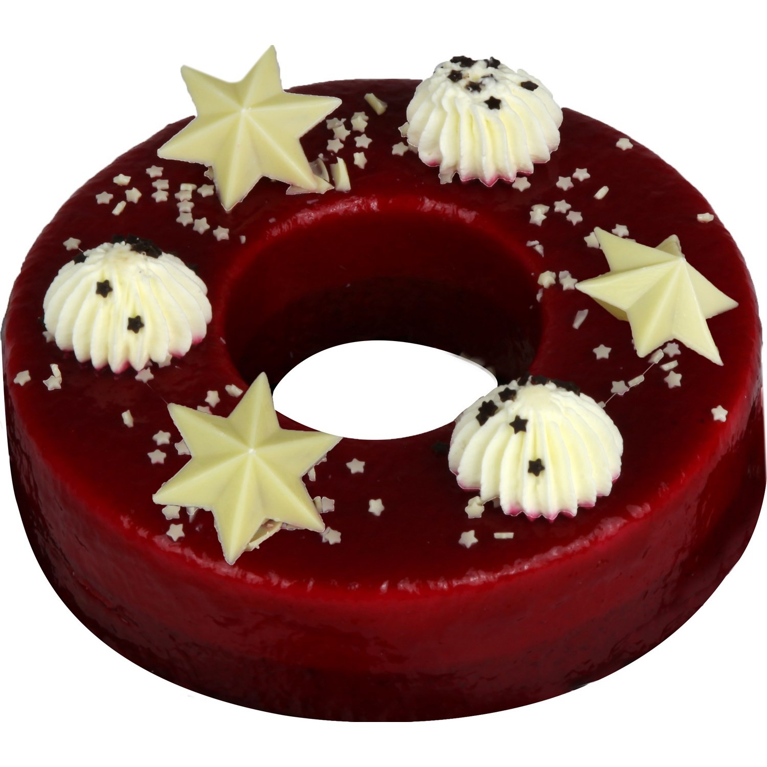 Couronne festive fruits rouges 