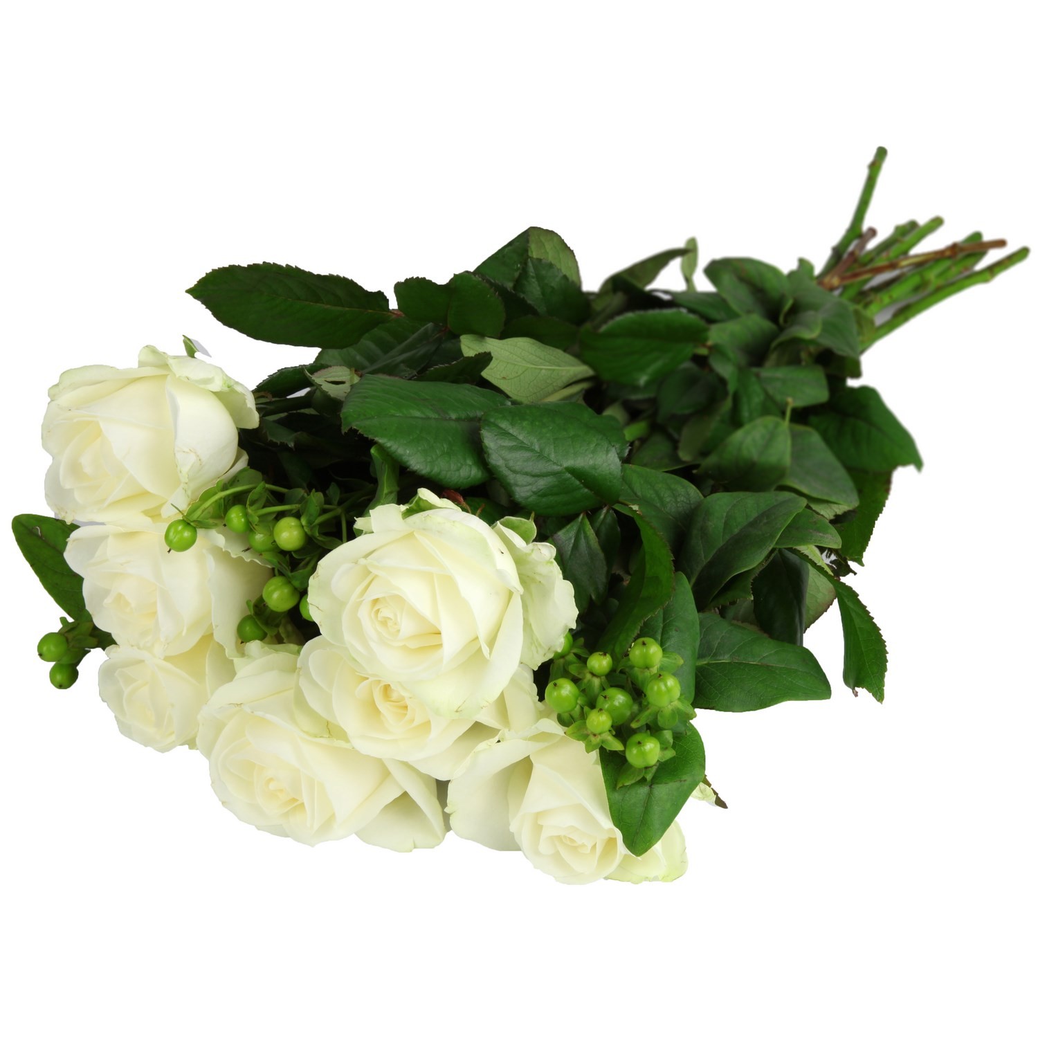 Fleurs Duo rose hypericum CARREFOUR