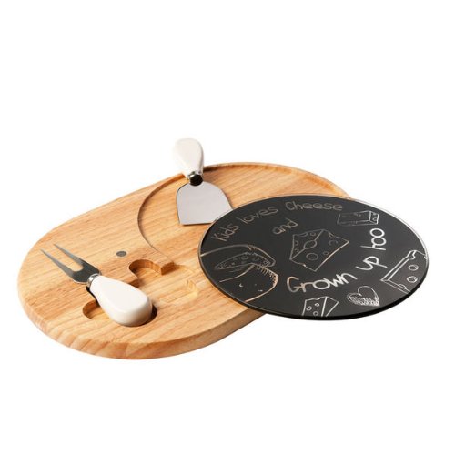 Plateau à fromage avec 2 ustensiles MEN181