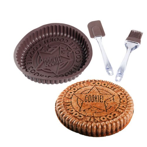 Kit moule cookie et 2 spatules silicone MEN245
