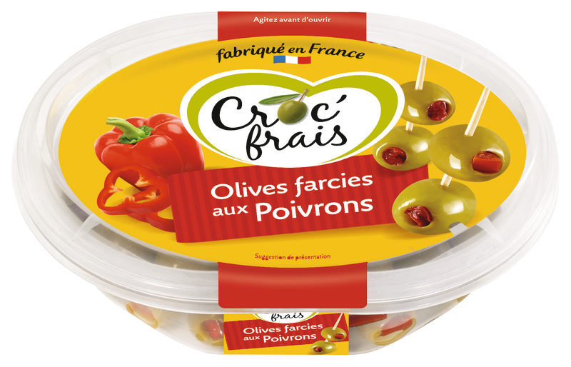 OLIVES FARCIES AUX POIVRONS croc'frais