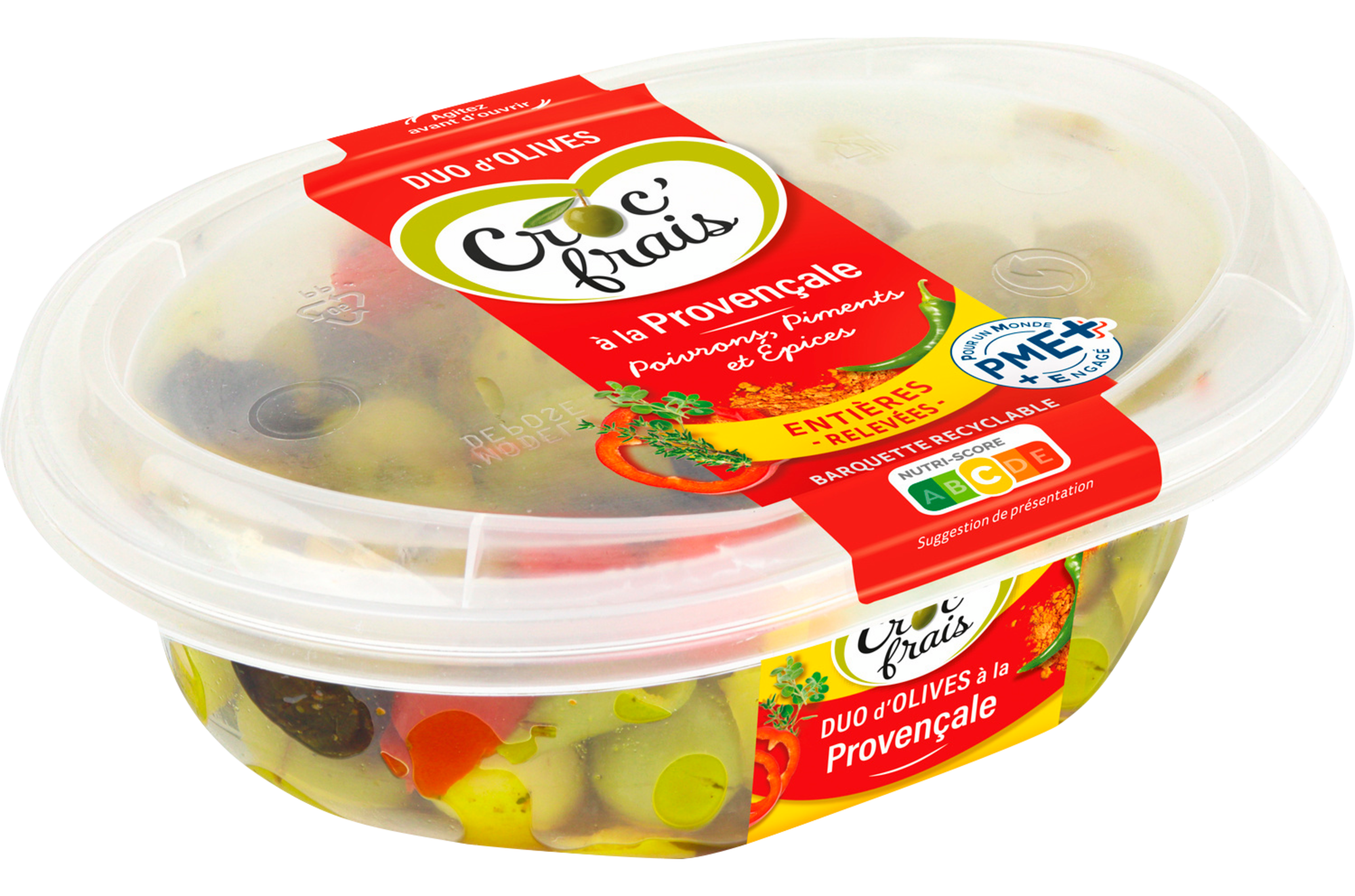 Duo d'olives à la Provençale entières relevées