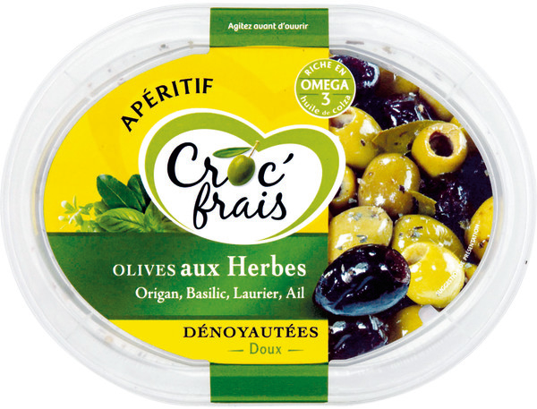  OLIVES DÉNOYAUTÉES CROC'FRAIS code EAN 3524130003177 