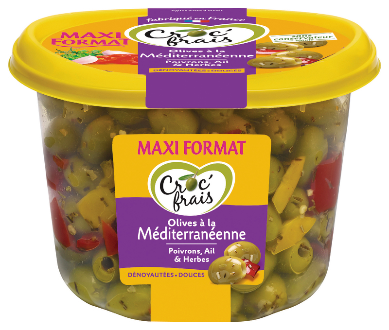 croc'frais OLIVES À LA MÉDITERRANÉENNE croc'frais code EAN 3524130005690 