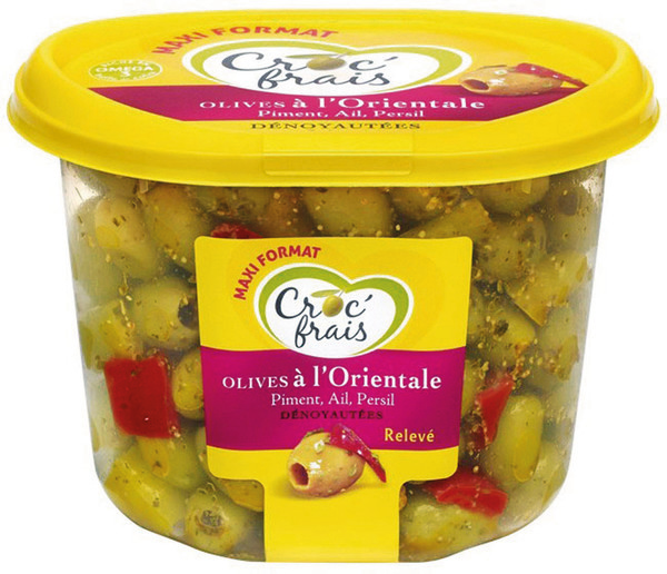  OLIVES DÉNOYAUTÉES CROC'FRAIS code EAN 3524130005706 