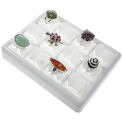 Presentoir support plateau bijoux pour 12 bague...