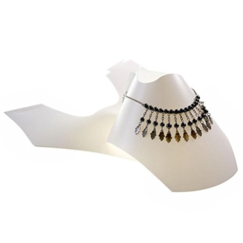 10 Bustes pour bijoux, colliers, pliant en form...