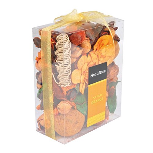 6dpo031 pot pourri de décoration orange