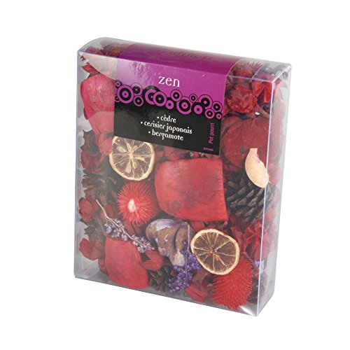 6dpo096 pot pourri de décoration rouge