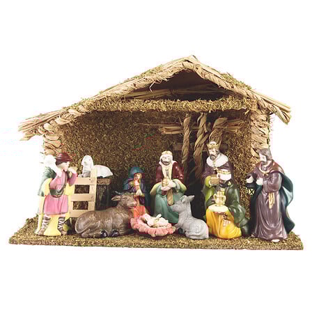 AUT MINUIT CRECHE ET 10 SANTONS